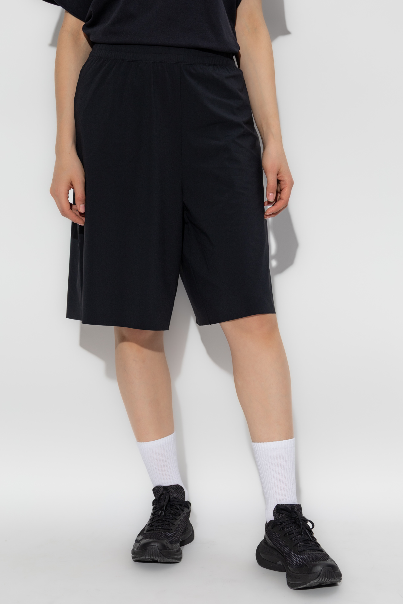 Maison Margiela MM0 FAUX LEATHER SHORTS WITH BELT women